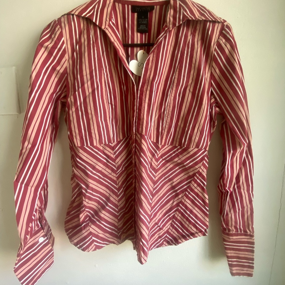 Striped Red and White Shirt